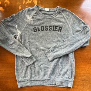 Glossier gray sweatshirt 💕